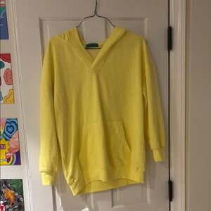 Yellow Hoodie with Front Pocket